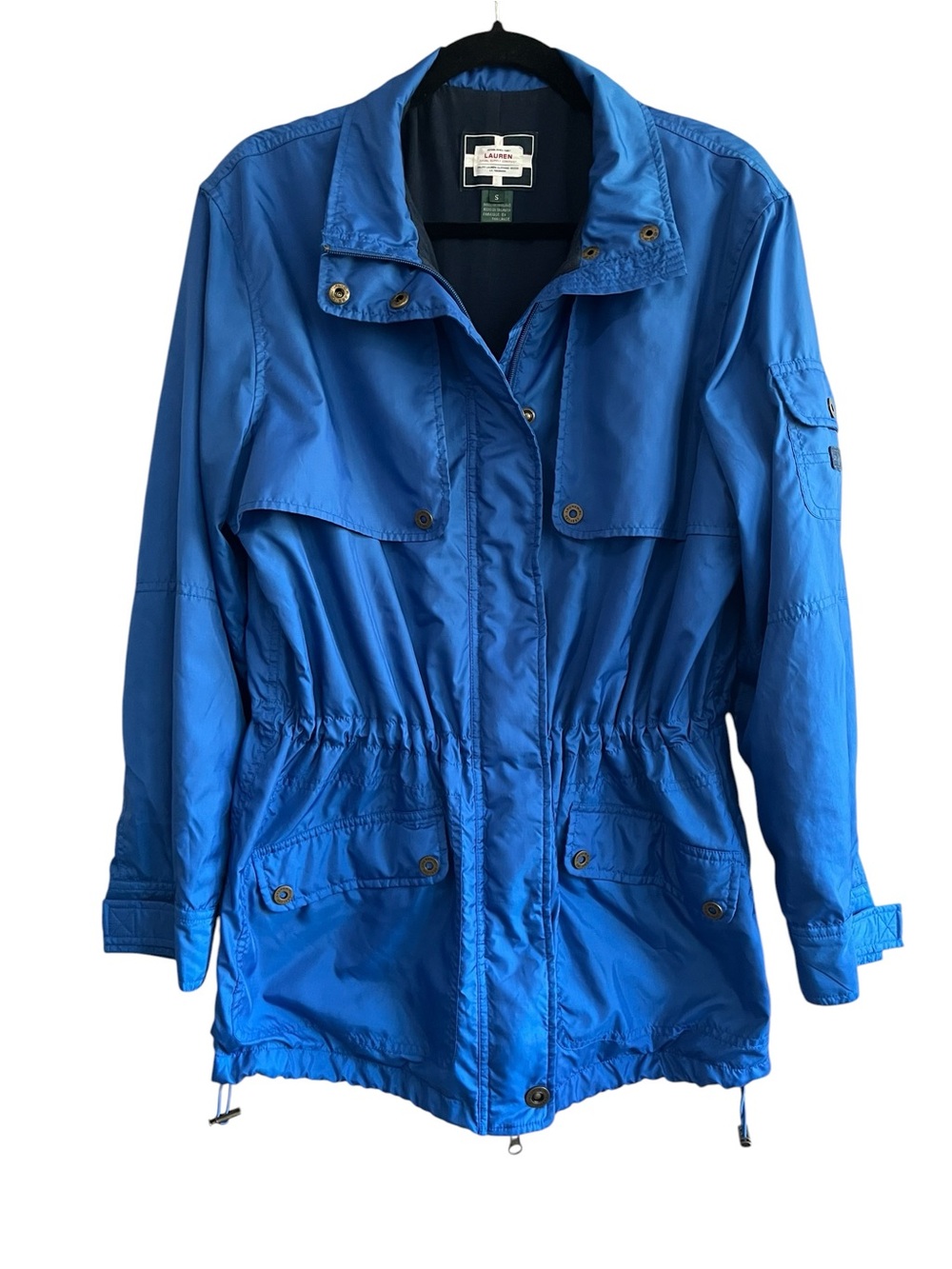 Lauren Ralph Lauren Naval Supply Utility Jacket Windbreaker Capri Blue Small
